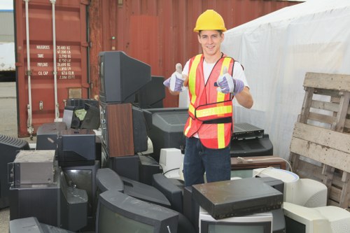 Professional office clearance team at work in Teddington